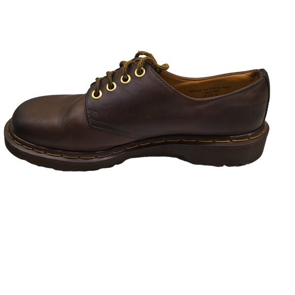Vintage Doc Martens Brown Leather Oxfords Made in England Derby Shoes US 8 - Picture 7 of 13